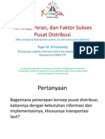 Konsep, Peran, Dan Faktor Sukses Pusat Distribusi