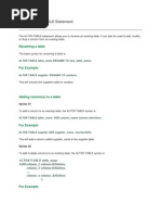 MySQL ALTER TABLE Command Guide | PDF