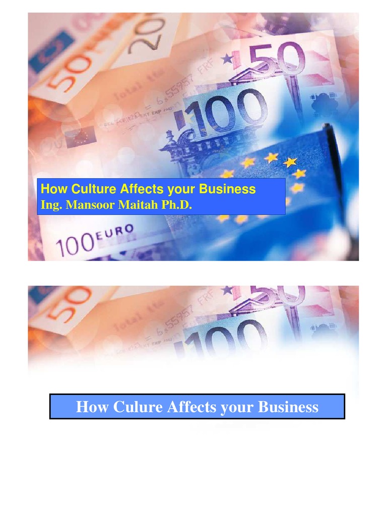 Impact of Culture on Business Success | PDF