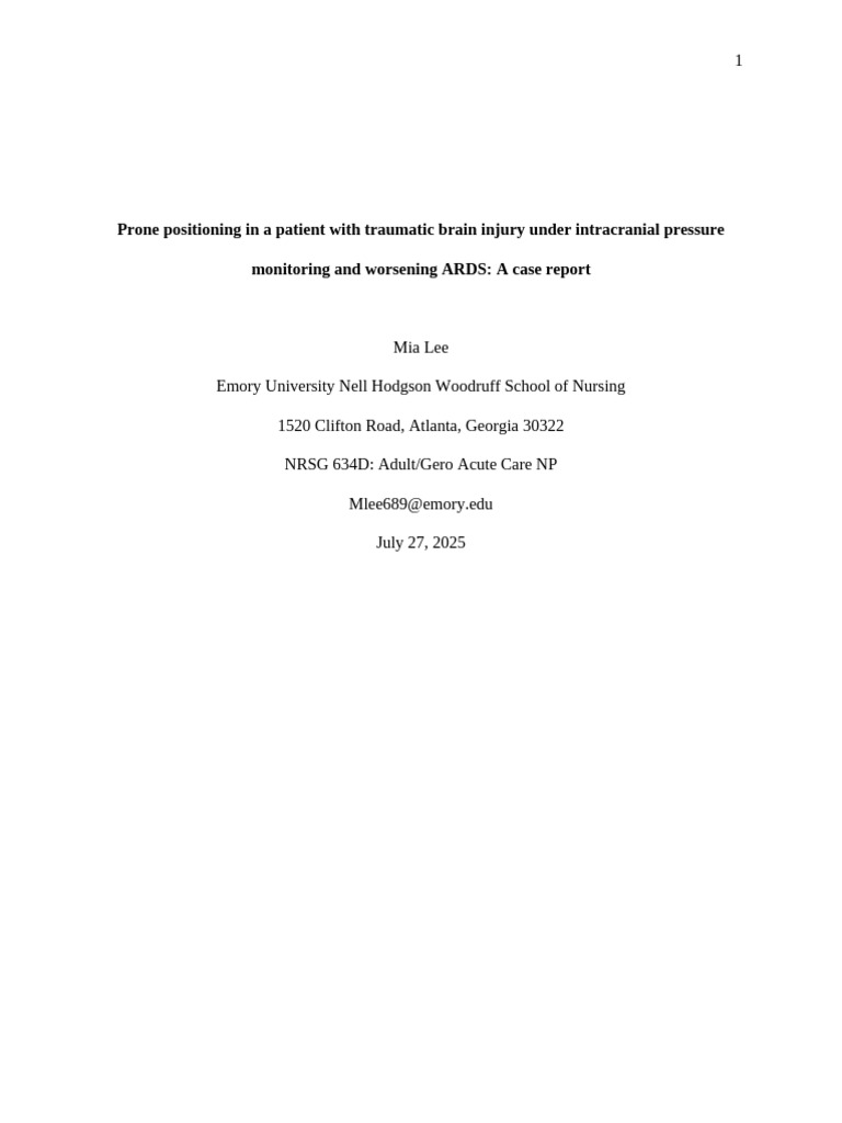 Clinical Case Report Paper | PDF | Respiratory System | Human Diseases ...