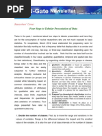 Download Four Steps to Tabular Presentation of Data by M S Sridhar SN100112360 doc pdf