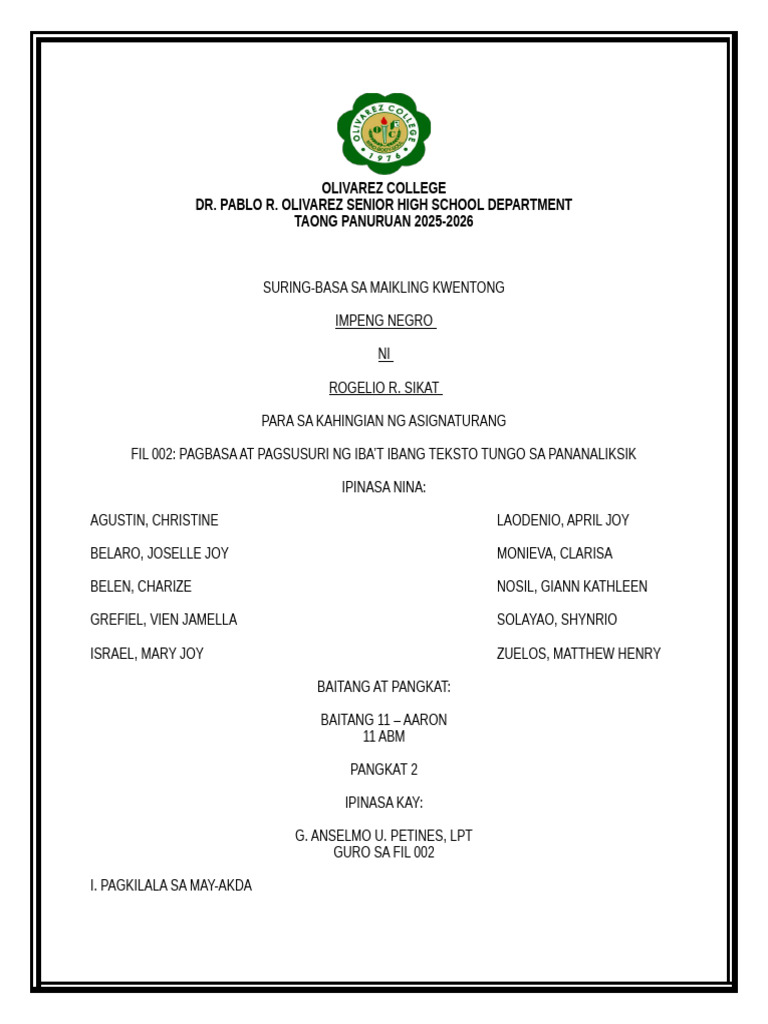 Format Suring Basa 2 | PDF