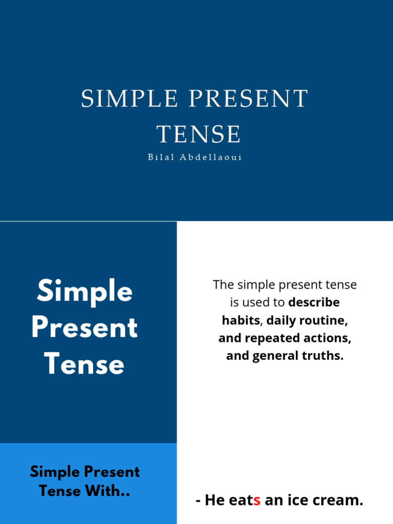 Simple Present Tense PowerPoint | PDF