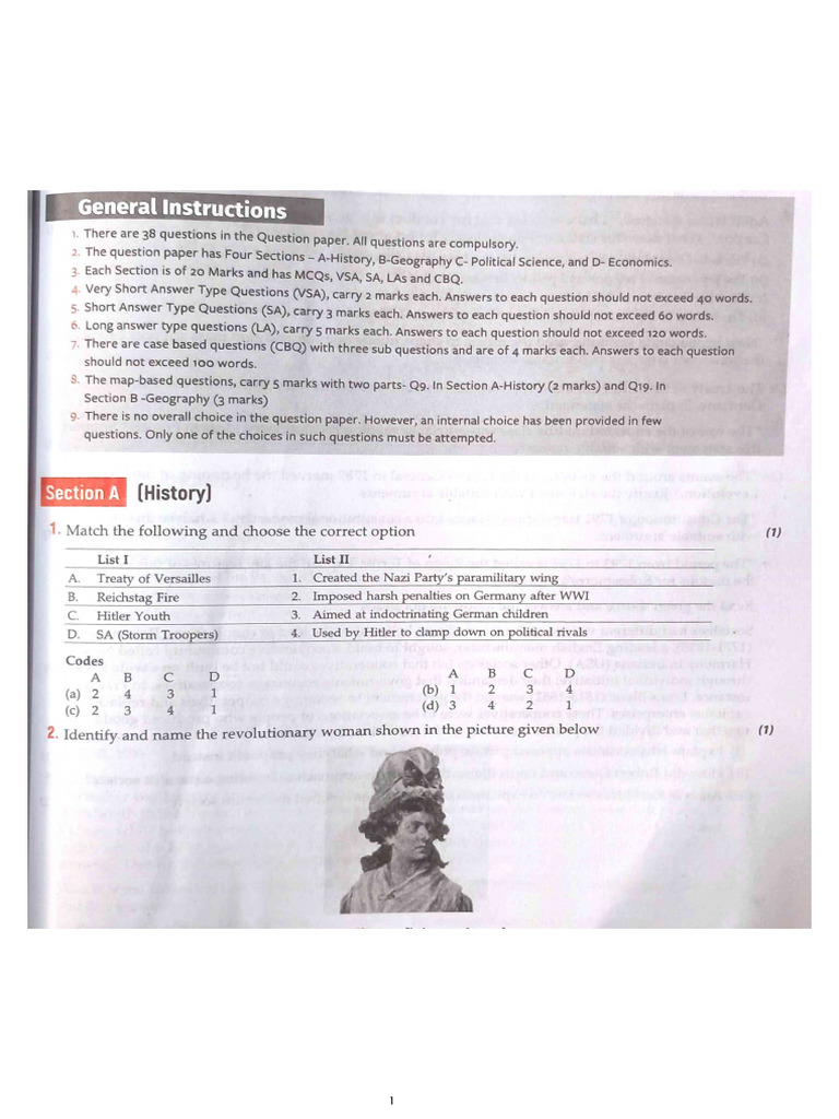 Class 9 Sample Paper 2 | PDF
