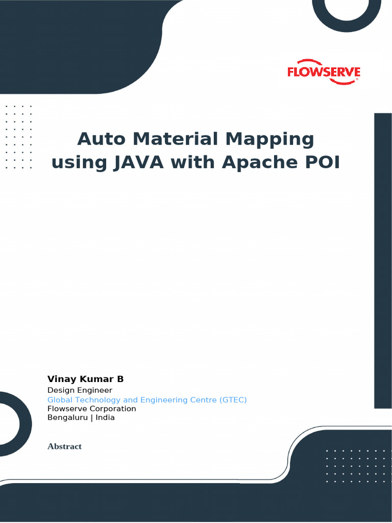 Material Mapping Automation Report | PDF | Usability | Regular Expression
