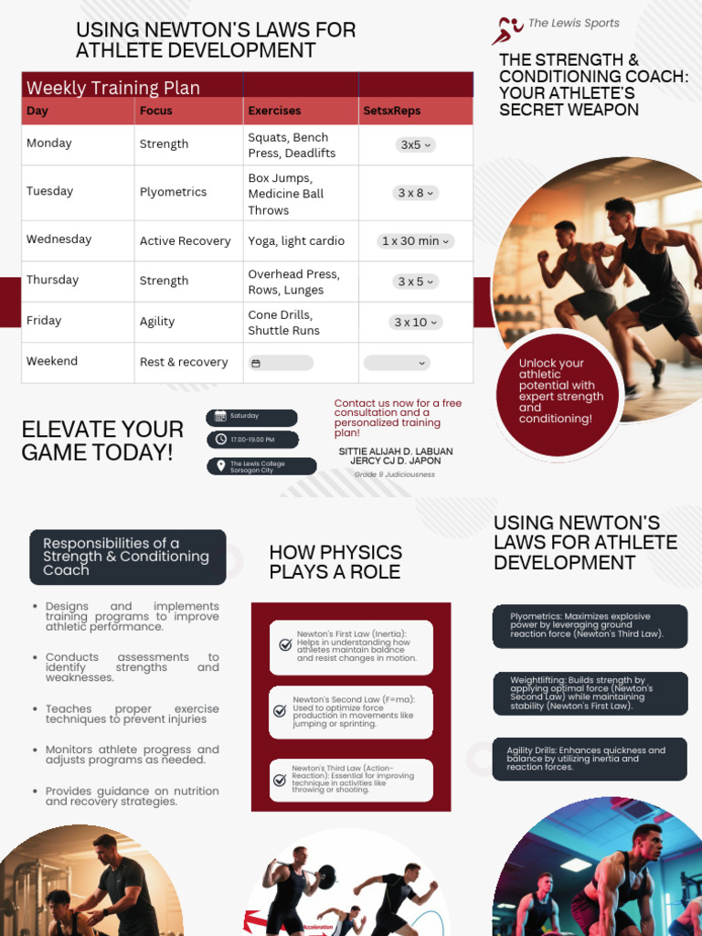 Aliyah & Jercy Brochure | PDF | Strength Training | Physical Exercise