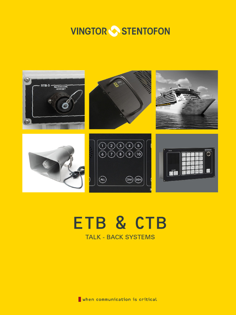 Vingtor-Stentofon Talk Back Intercom Systems | PDF | Power Supply ...