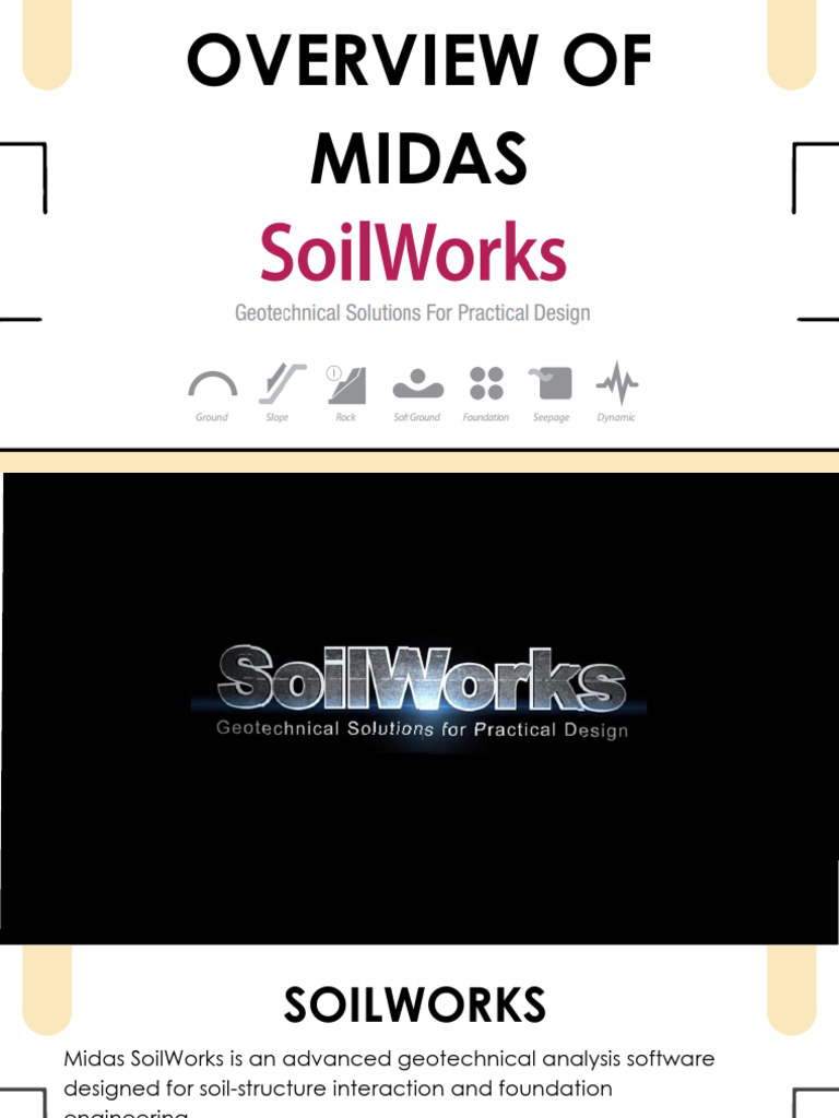 Overview of Midas Soilworks | PDF | Geotechnical Engineering | Soil ...