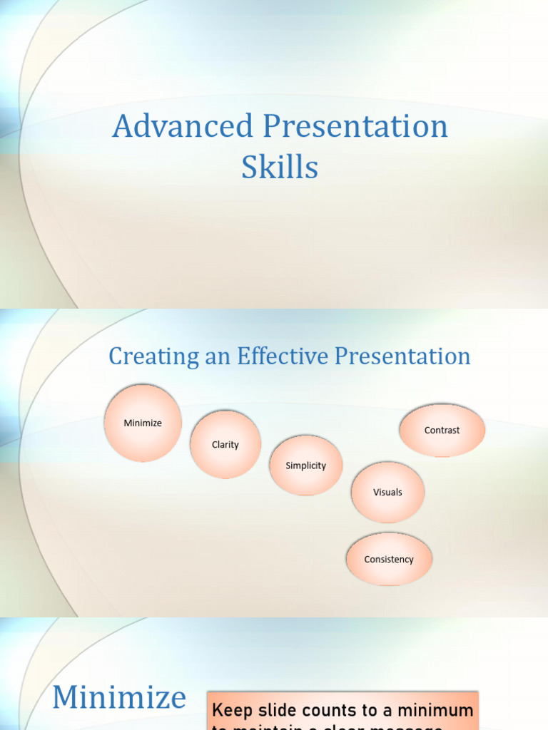 Advanced Presentation Skills | PDF