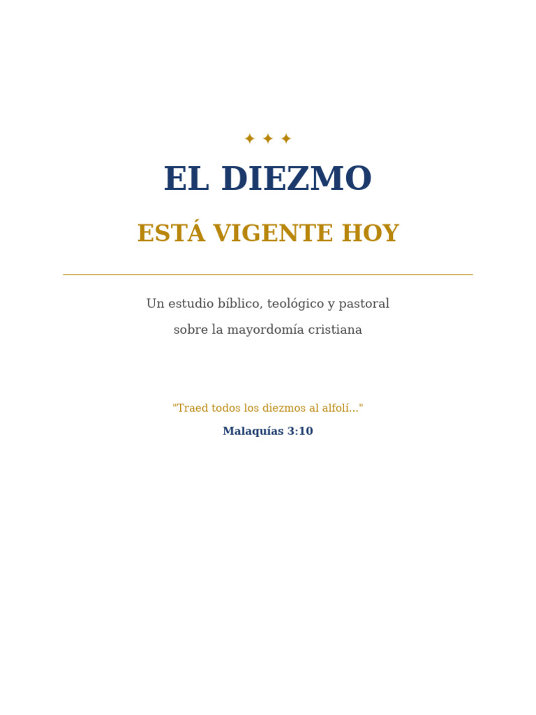 El Diezmo Esta Vigente Hoy | PDF | Diezmo | Abrahán