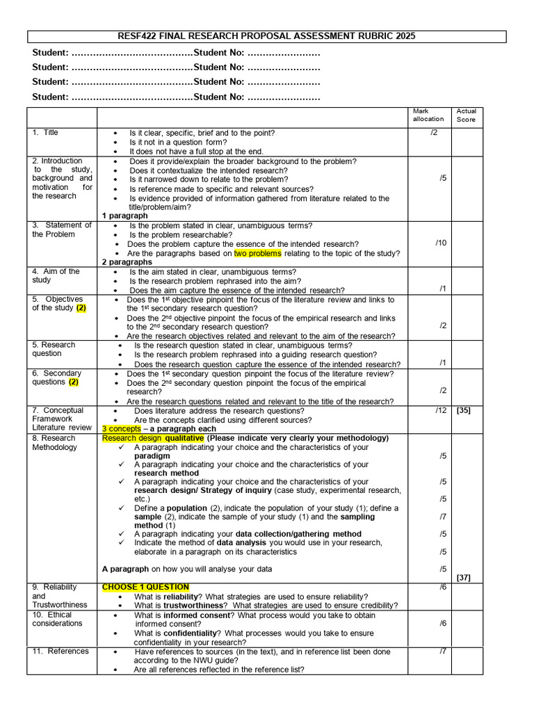 English - Final Research Proposal RESF422 | PDF | Methodology | Science
