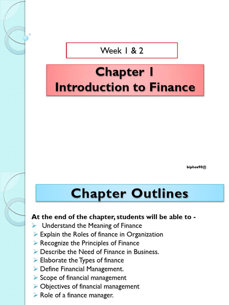 FM 1 Introduction To Finance | PDF | Public Finance | Taxes