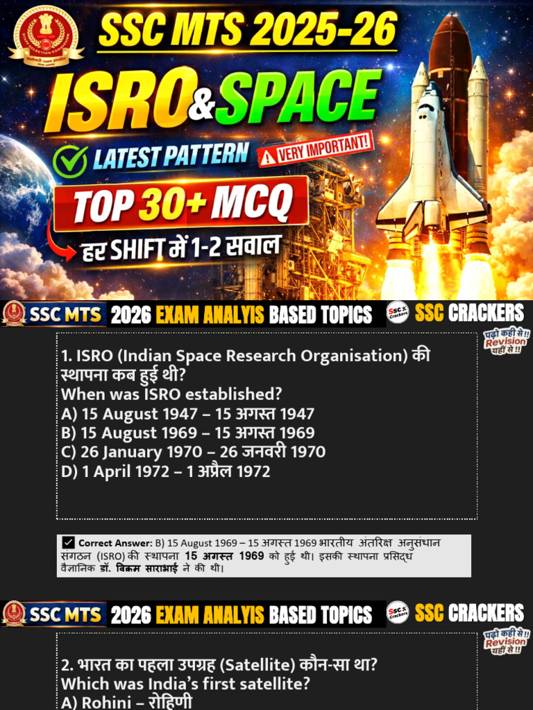Isro & Space Mission | PDF
