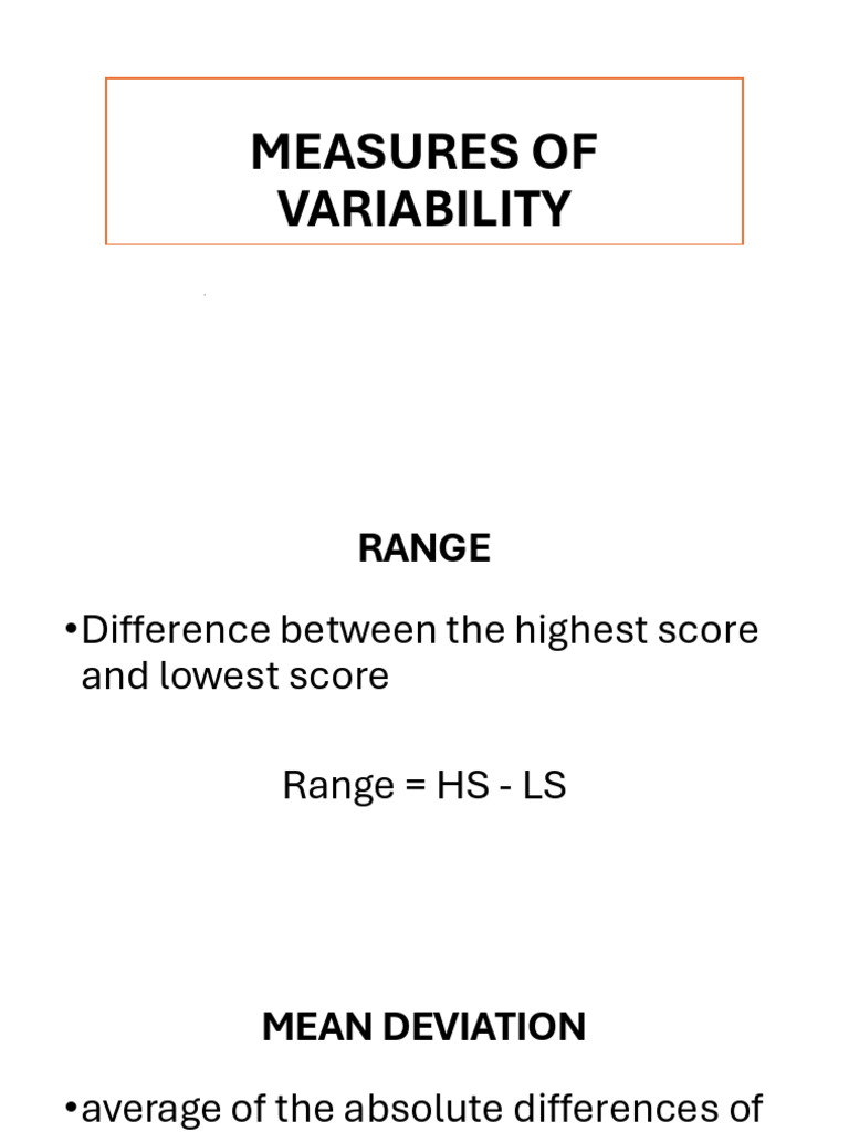 F Variability Variance and Standard Deviation Sampaguita | PDF