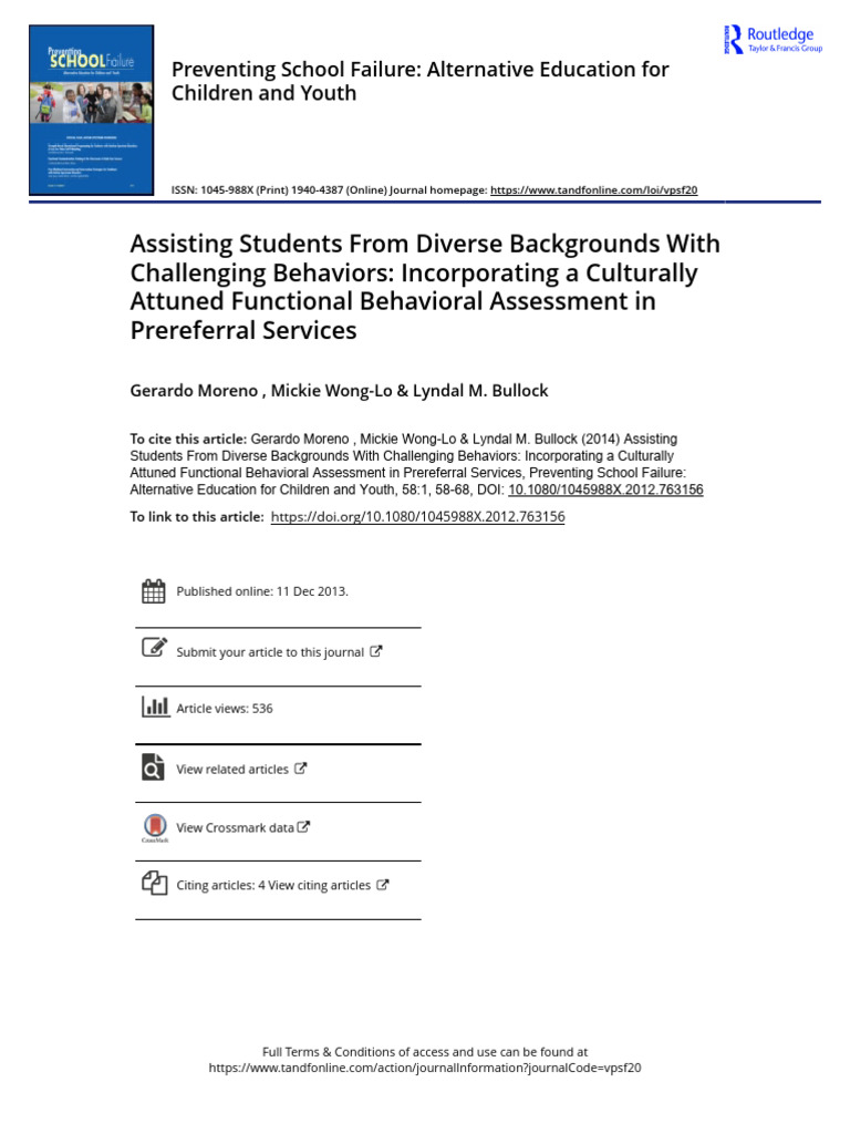 2014 Assisting Students From Diverse Backgrounds With Challenging ...