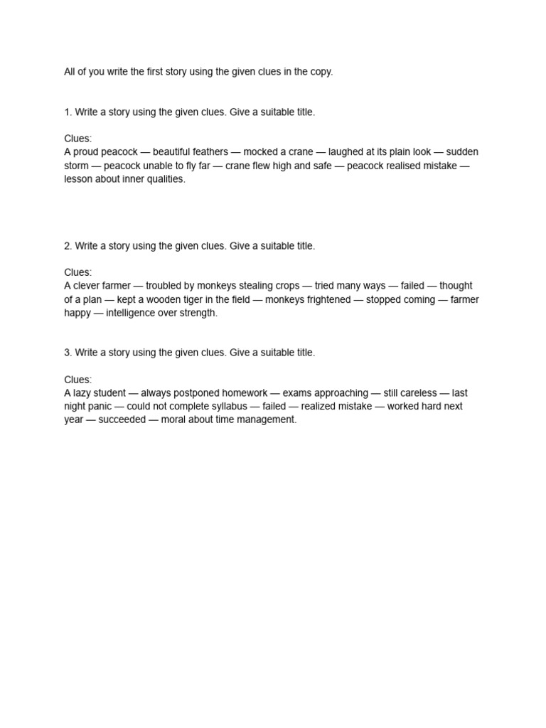 Story Writing | PDF