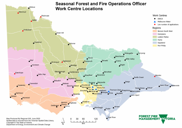 Seasonal FFOO Workcentre Locations Map 2025 | PDF