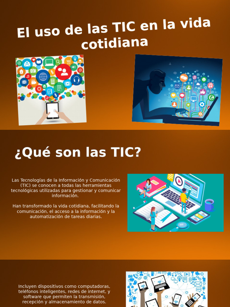 Uso de Las TIC en La Vida Cotidiana | PDF | Tecnología de información y ...