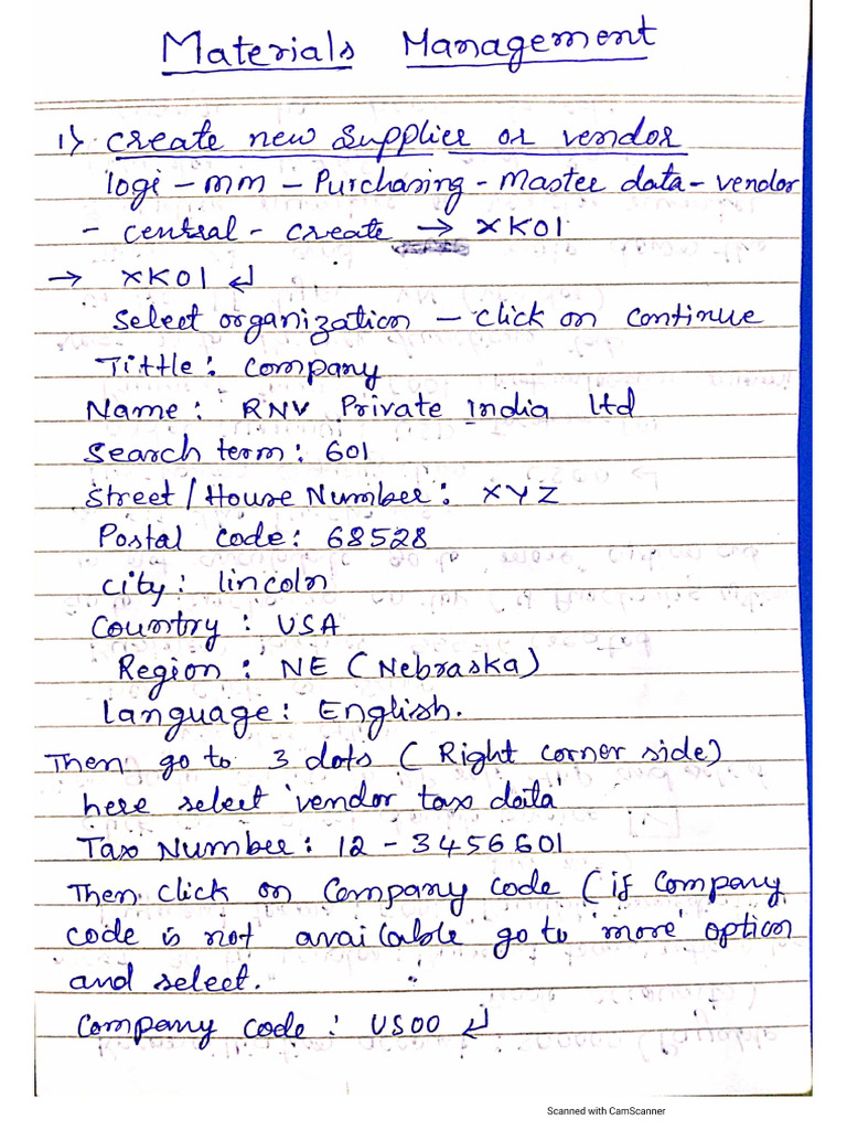 SAP All Modules Notes | PDF