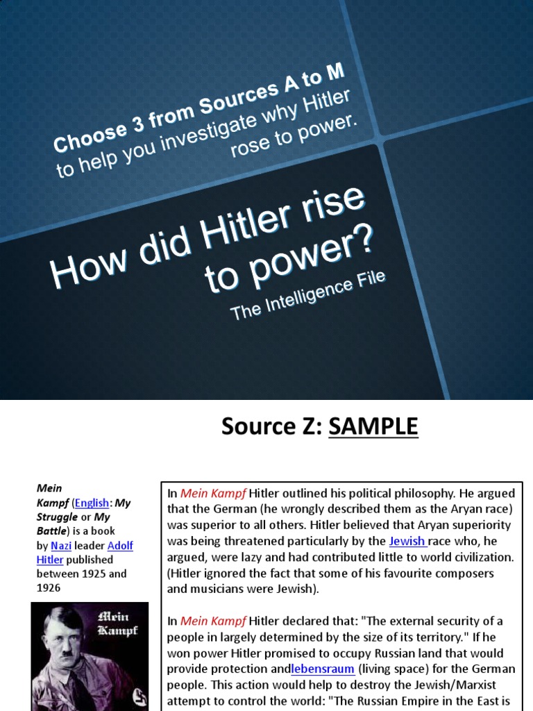 Hitler's Rise: Mein Kampf and Propaganda | PDF | Nazi Germany | Adolf ...