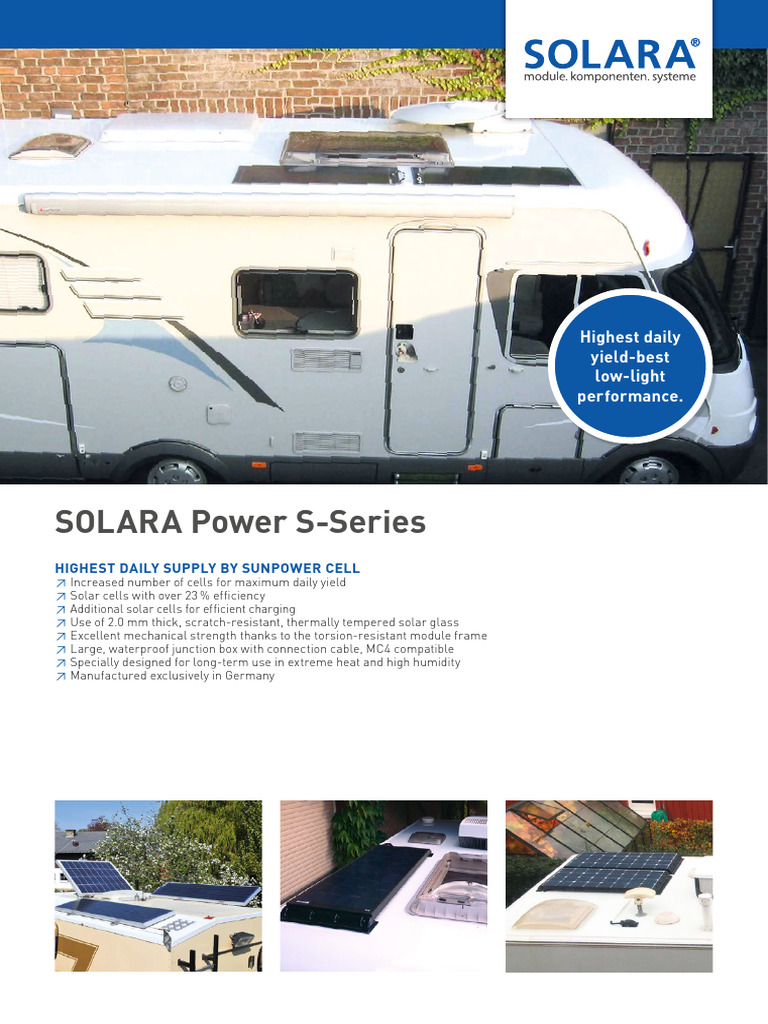 SOLARA Power S Series English | PDF | Solar Cell | Electricity