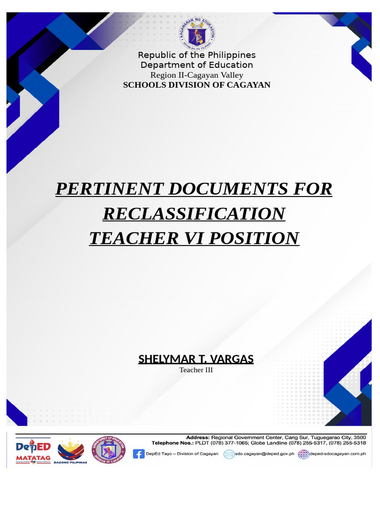 Cover Page Reclass 5.1 | PDF