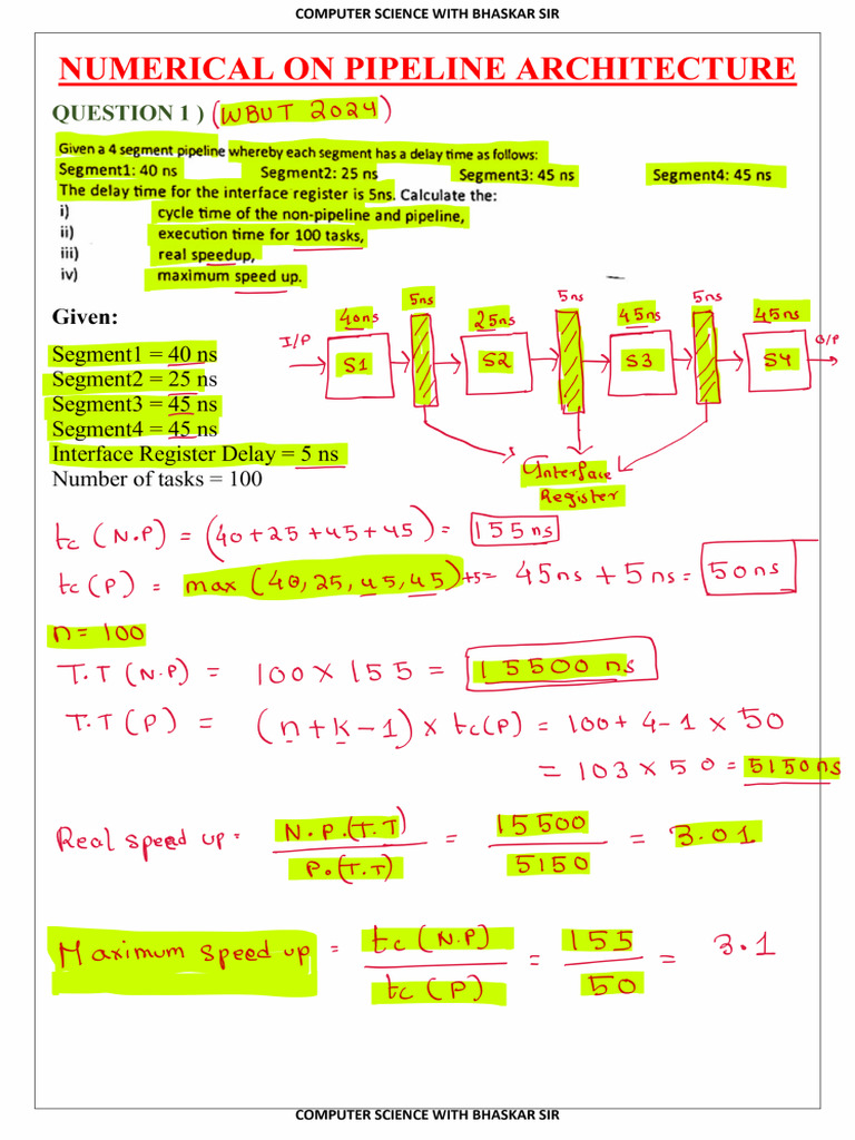 Numerical On Pipeline Architecture | PDF
