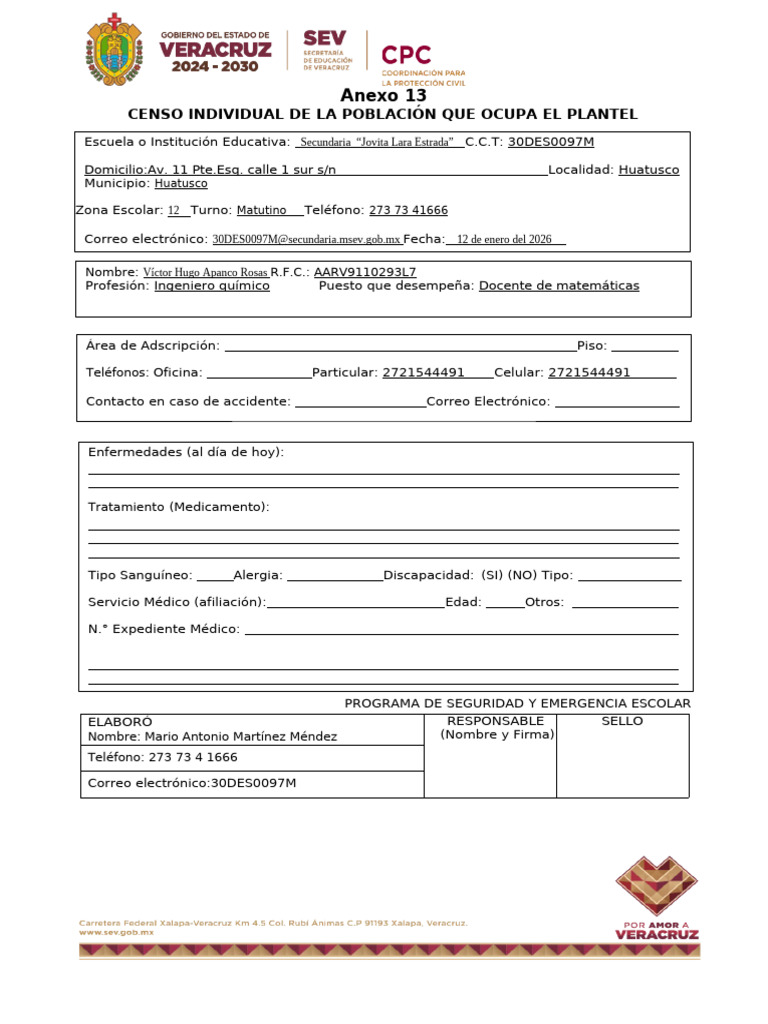 Psee Anexo 13 MPXH | PDF