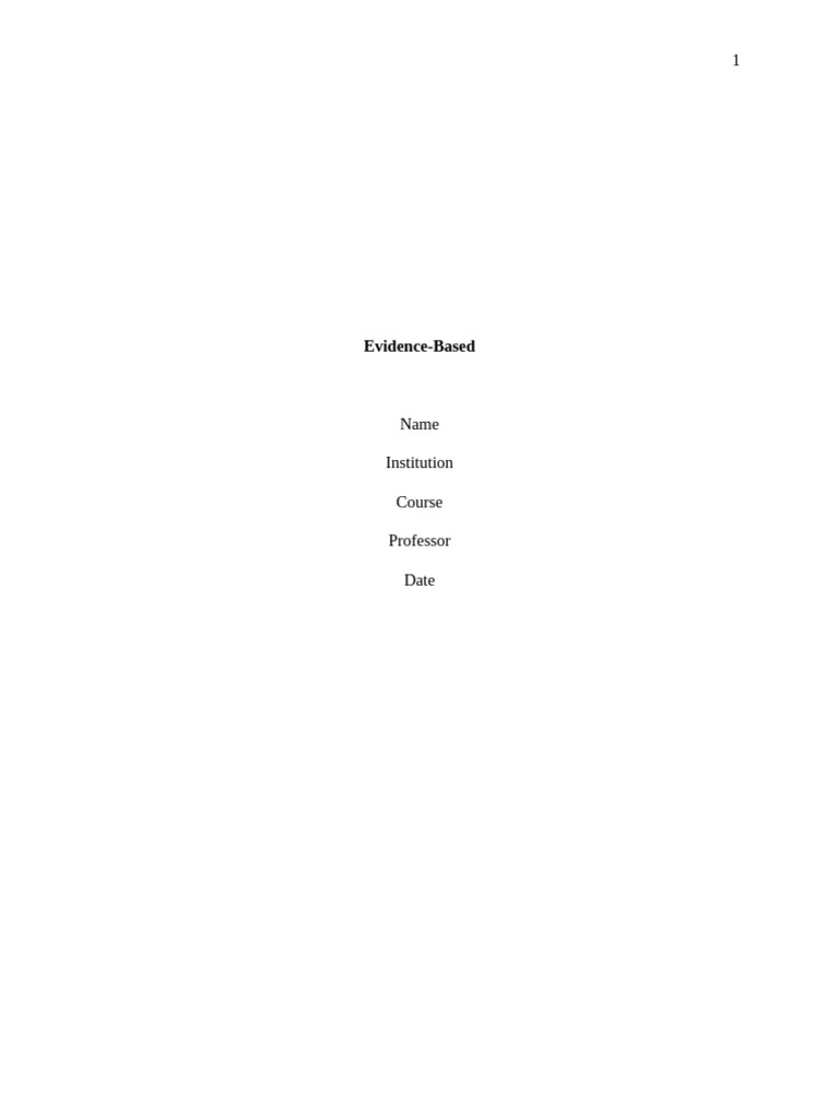 Order 9811230 Evidence-Based | PDF | Evidence Based Practice | Learning