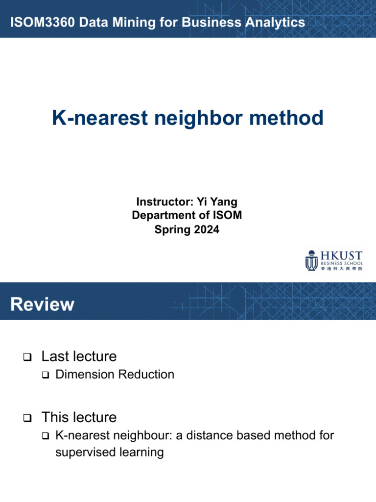 15 K Nearest+Neighbor+Method | PDF | Applied Mathematics | Machine Learning