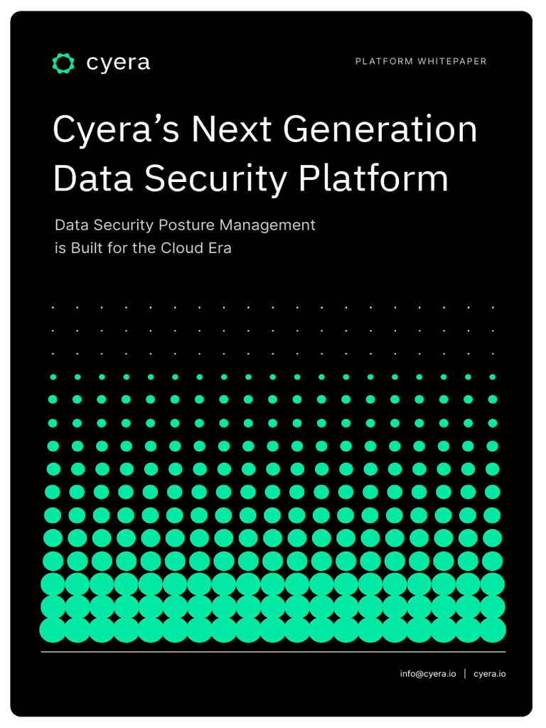 Cyera Platform Whitepaper - 1711654655656001TmuI | PDF | Cloud ...