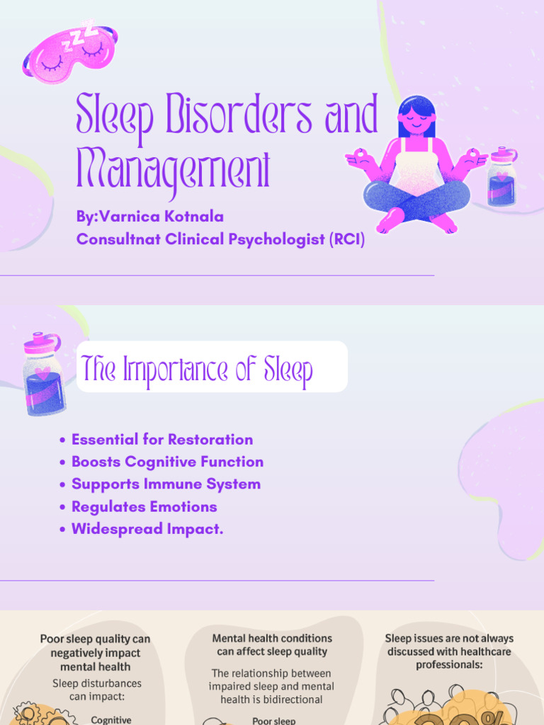 Sleep Disorders and Management | PDF | Sleep | Sleep Disorder