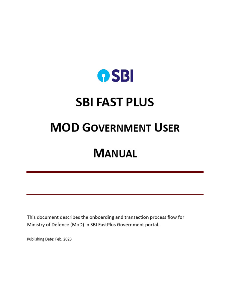 SBI - CMP - MOD - Govt - User Manual - V9.0 | PDF | Password | Login