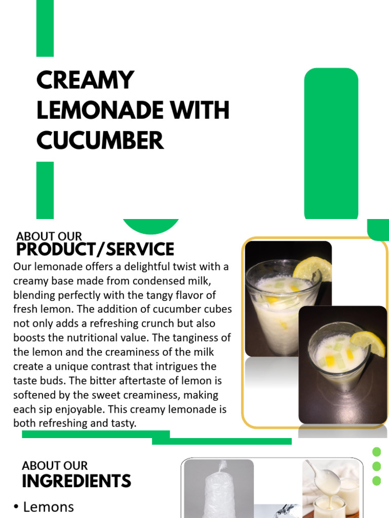 Entrep Product Pressentation | PDF | Drink | Taste