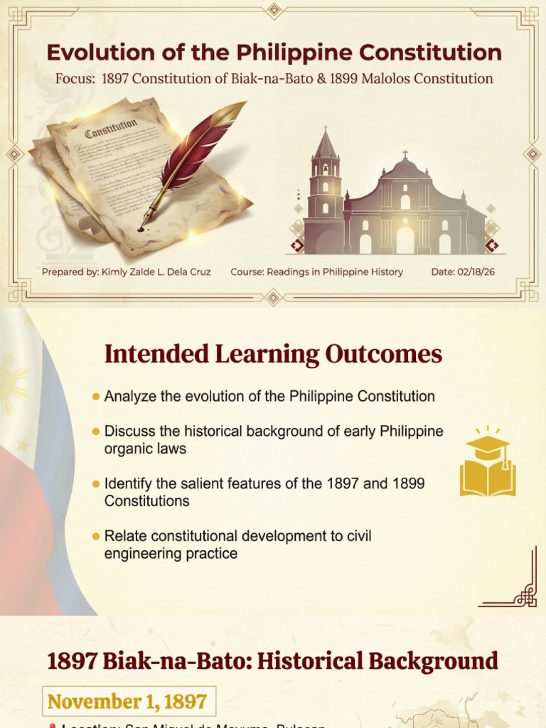 Evolution of The Philippine Constitution | PDF