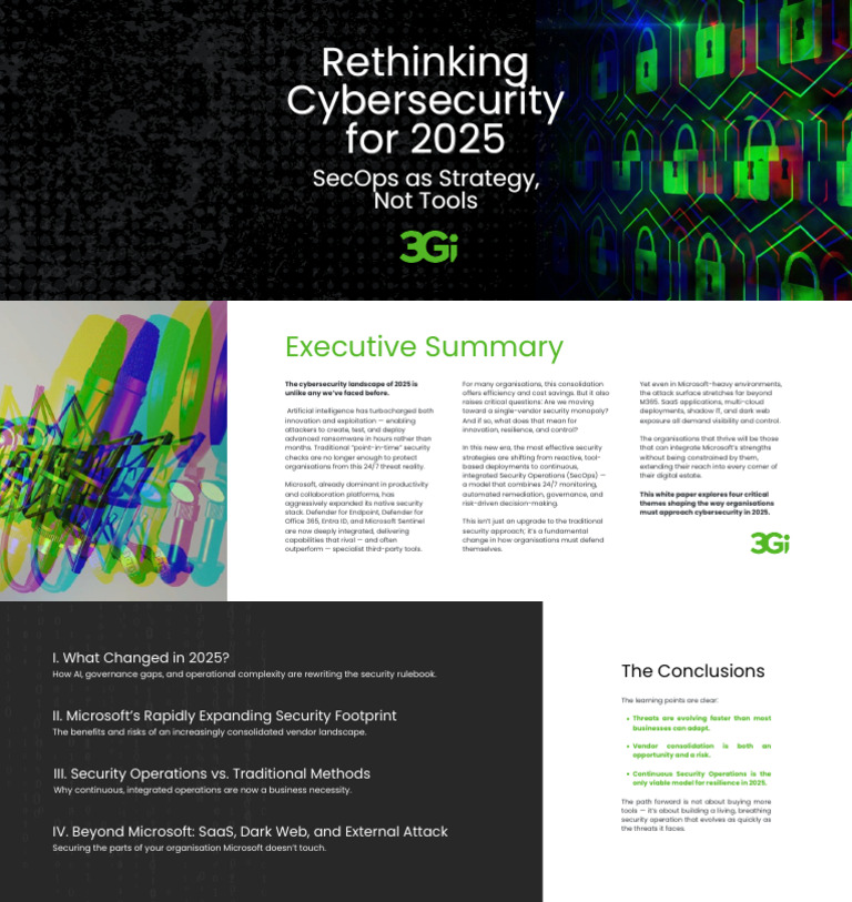 3gi Whitepaper Rethinking CyberSecurity in 2025 | PDF | Security ...