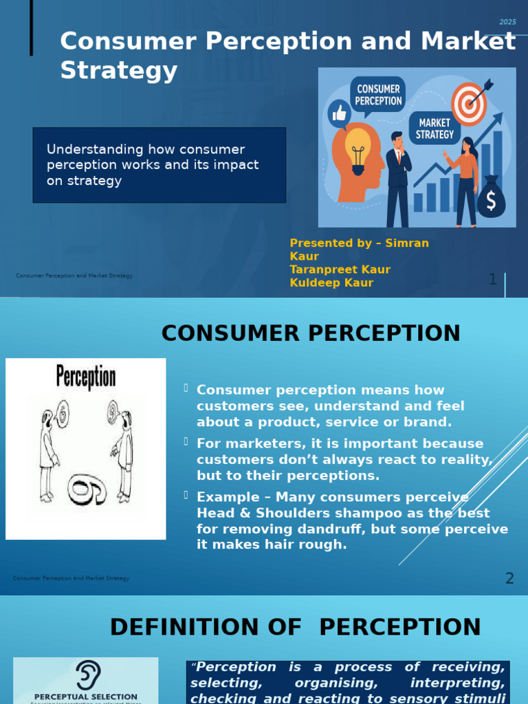 Consumer Perception | PDF | Senses | Perception