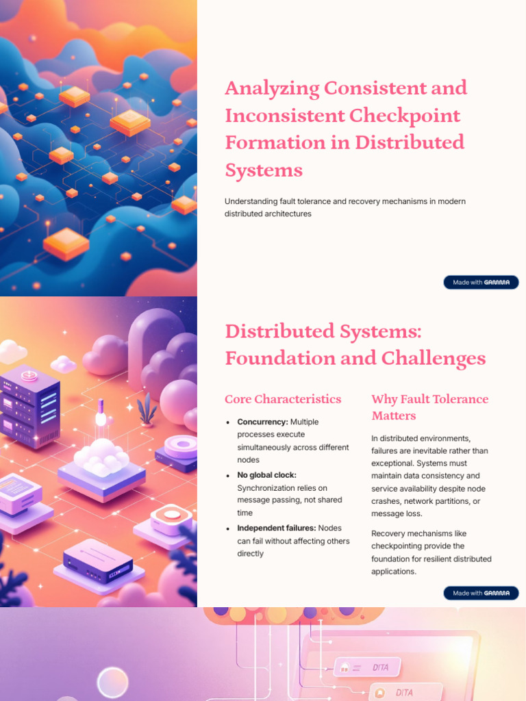 Analyzing Consistent and Inconsistent Checkpoint Formation in ...