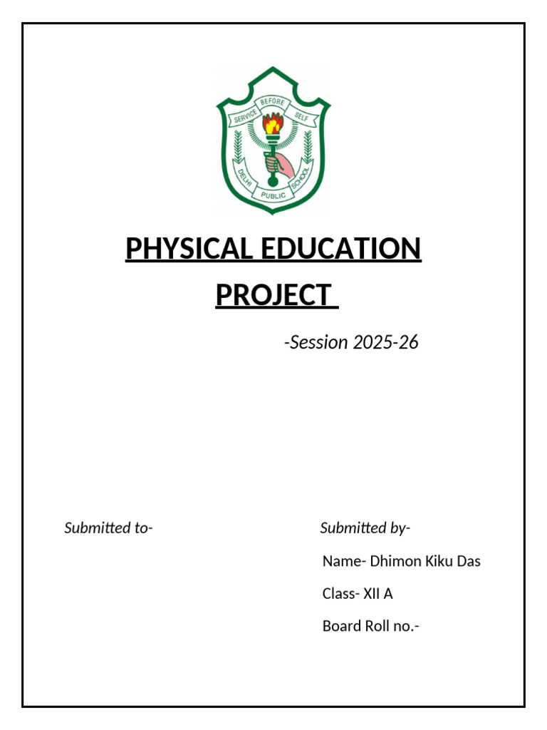 Physical Education Project | PDF