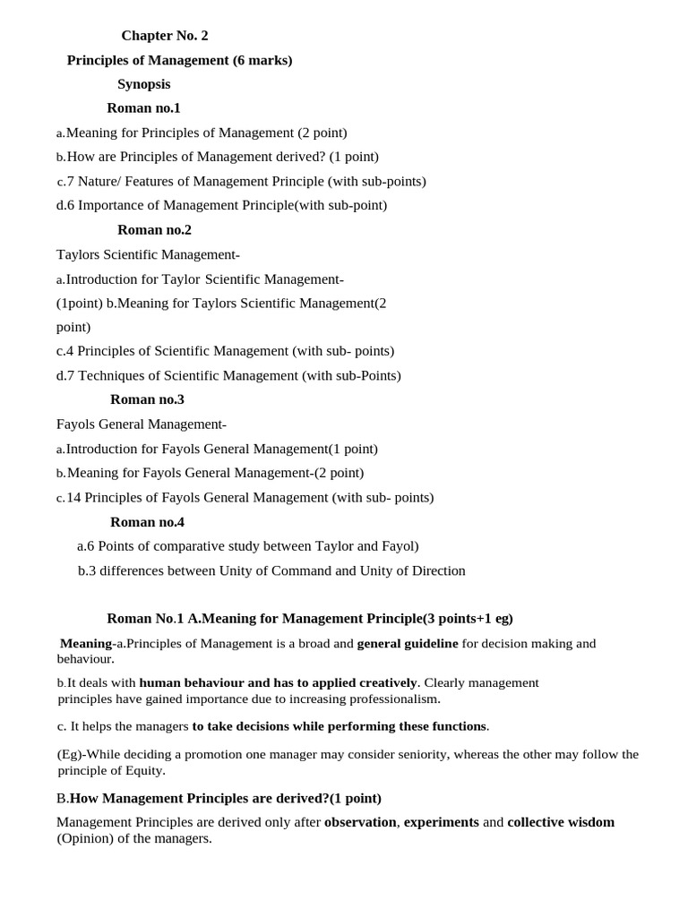 Chapter 2-Principles of Management (1) 2 | PDF | Employment | Supervisor