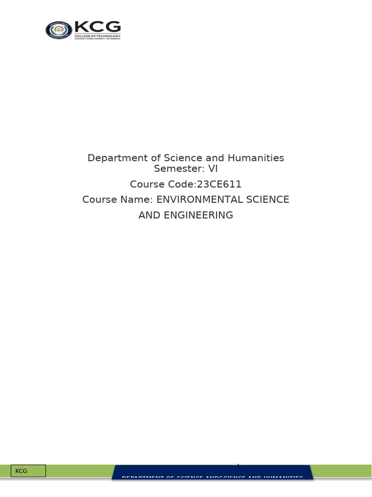 UNIT I Notes EIA | PDF | Environmental Impact Assessment | Sustainability