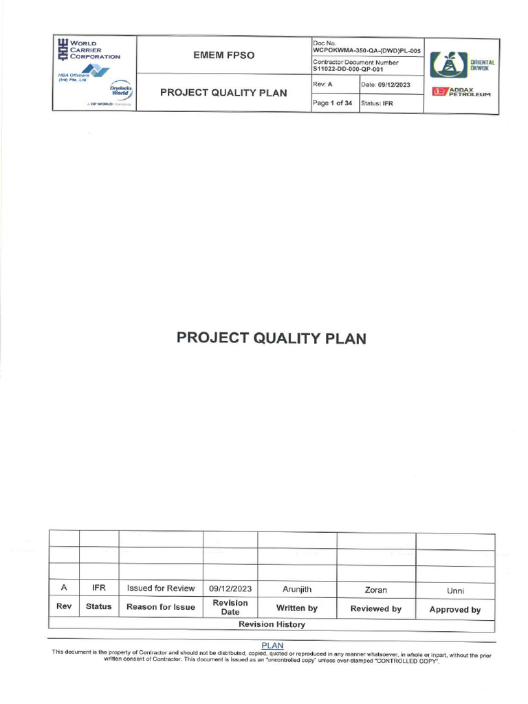 Project Quality Procedure | PDF