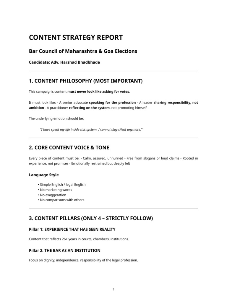 Content-Only Campaign Report - Adv | PDF | Advocate