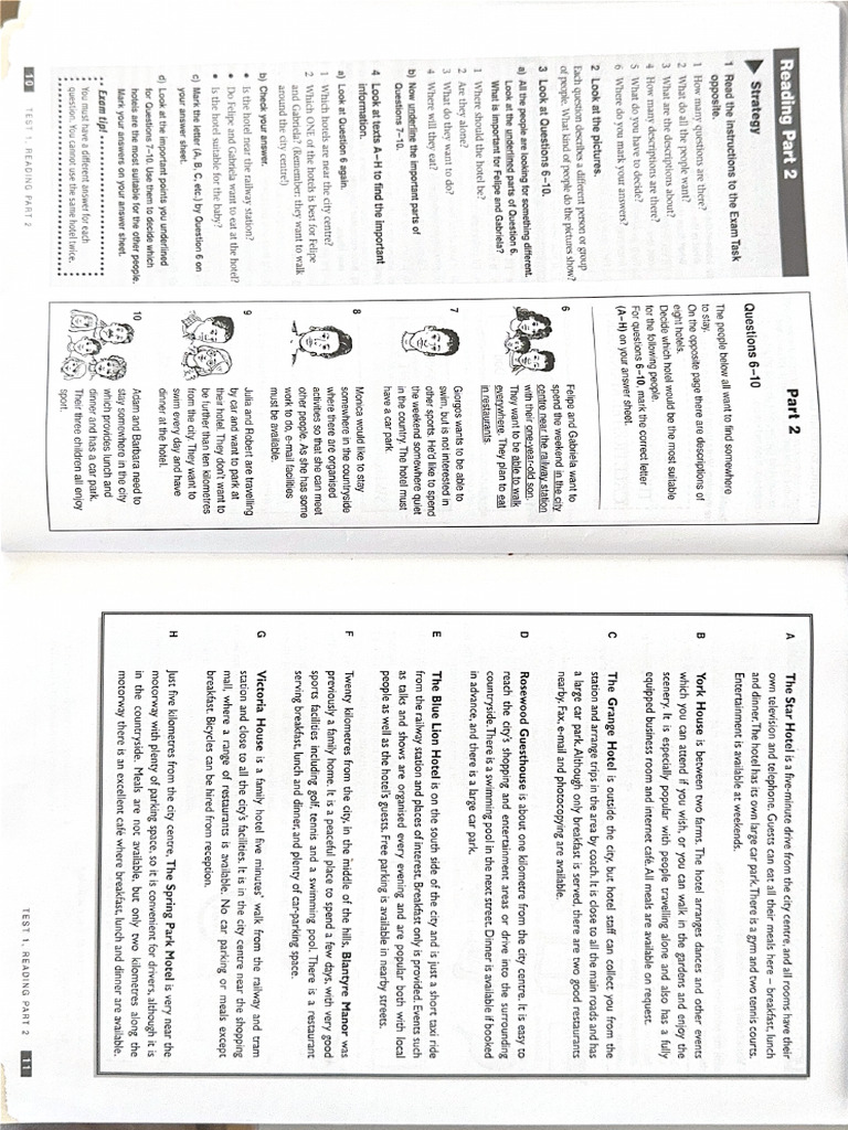 Reading Part 2 | PDF