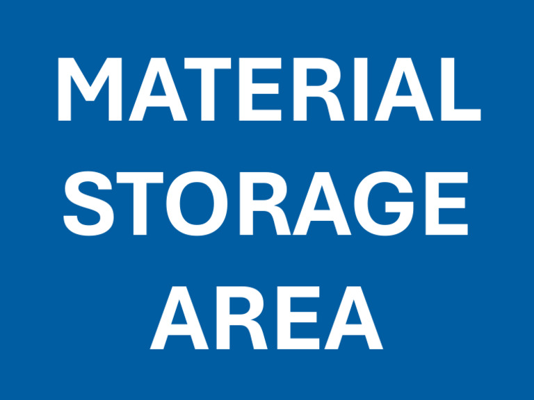 Material Storage Area | PDF