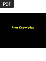 Prior Knowledge
