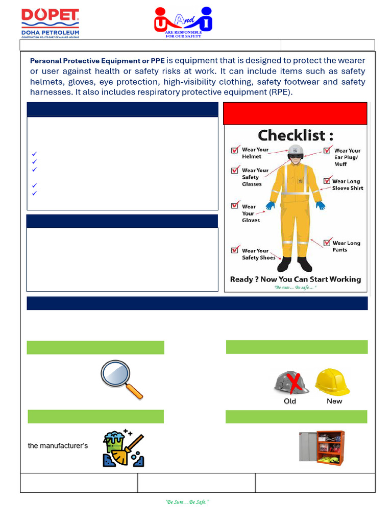 Ppe Compliance, Care and Maintenance | PDF | Personal Protective ...