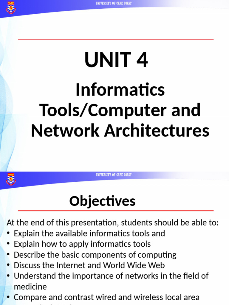 UNIT 4 Information Tools Computers and Network Architecture1 | PDF ...