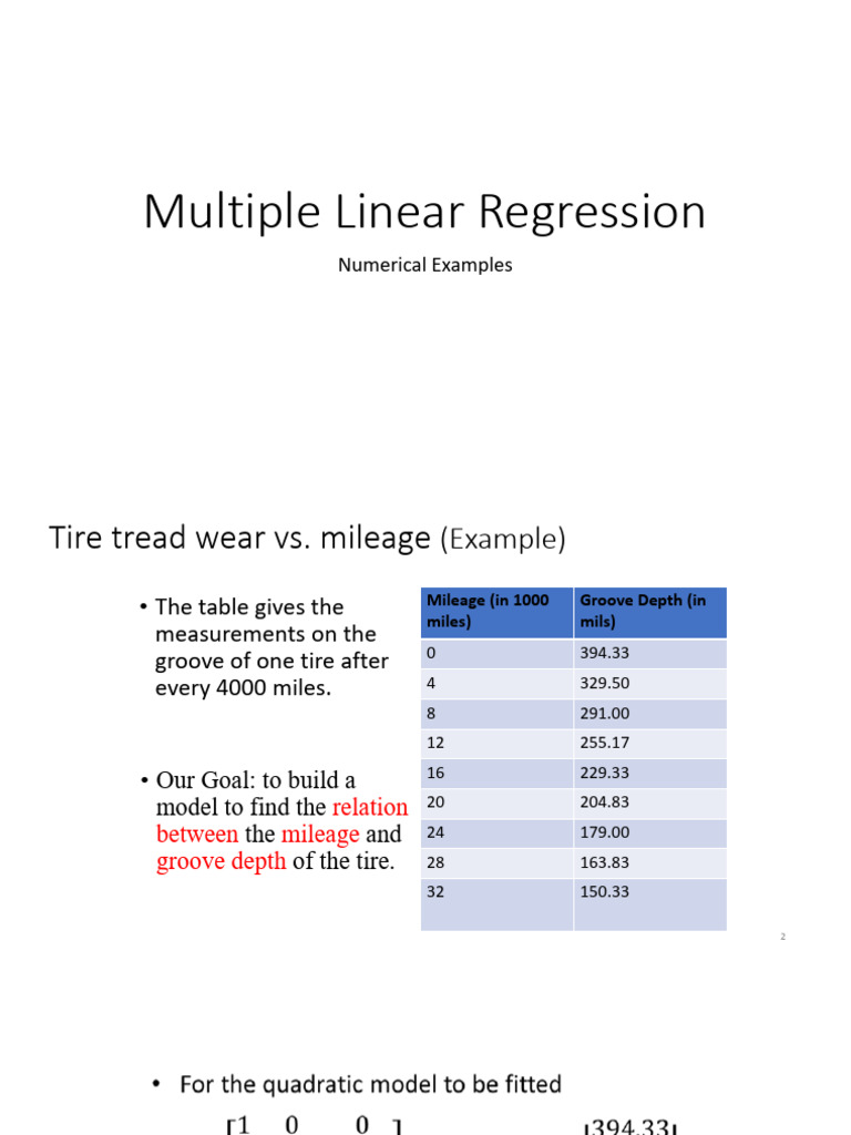 Multiple Linear Regression | PDF | Regression Analysis | Estimation Theory