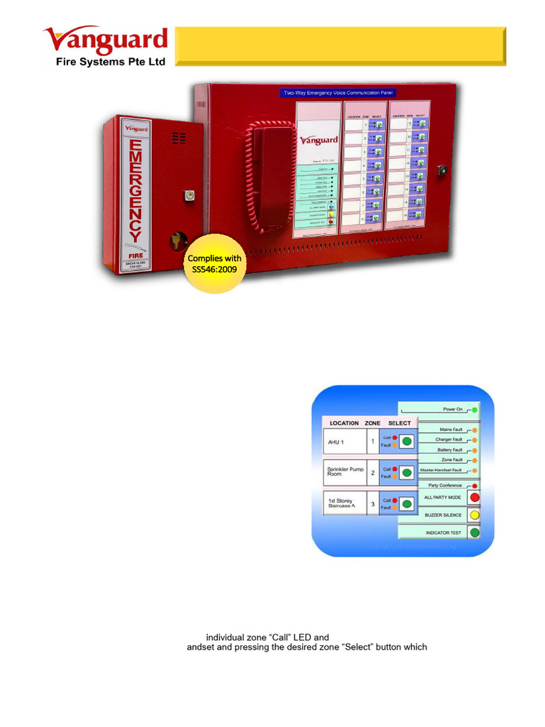Vanguard V25-70A Fireman Intercom | PDF | Information And ...